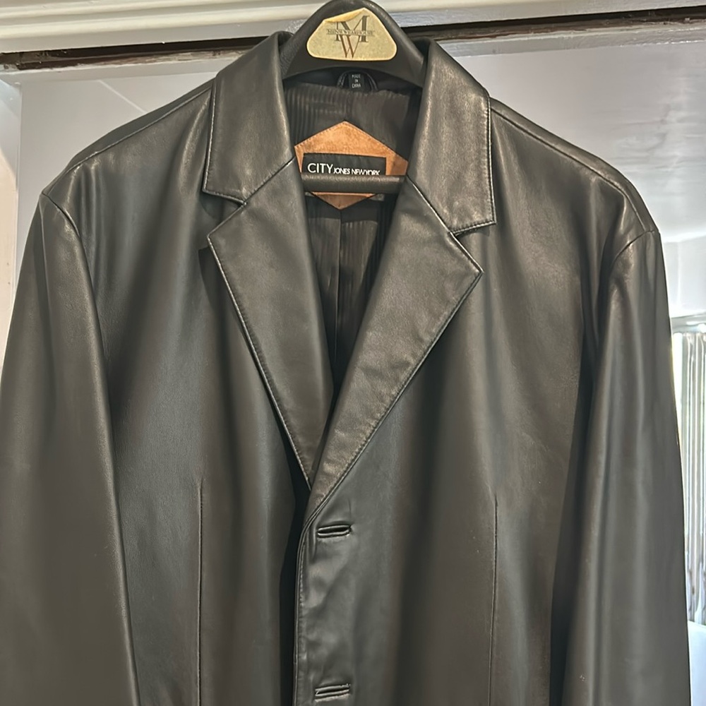 CITY Jones New York Genuine Leather Jacket